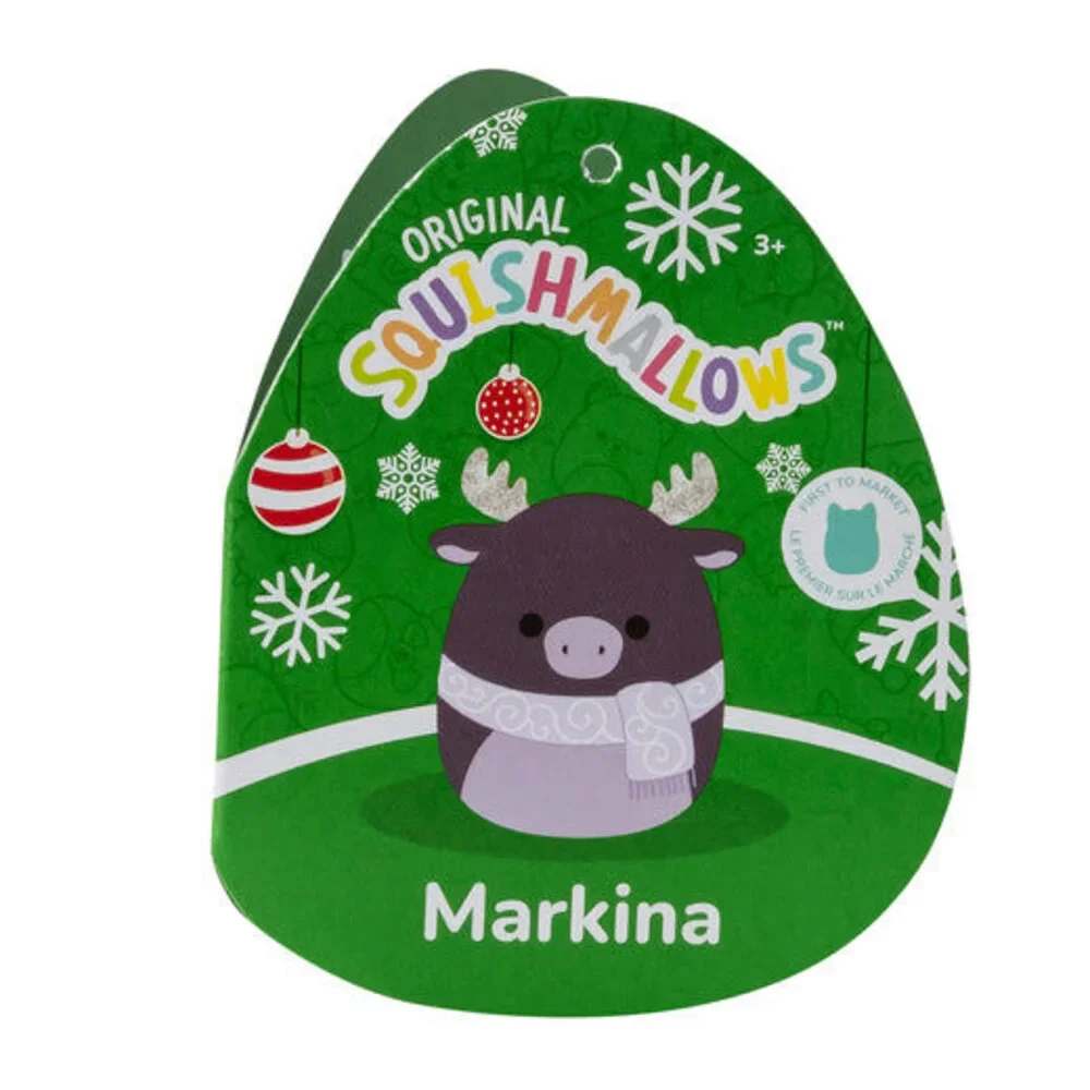 Squishmallows Markina the Moose Wearing Scarf 7.5